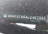 SHHFK7H64LU407555: 42909834