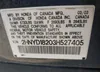 2HNYD18203H527405: 43498241