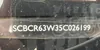 SCBCR63W35C026199: 91880645