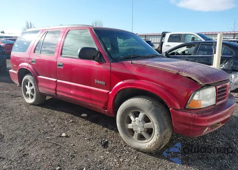 2000 Oldsmobile Bravada из США, поврежденный, VIN 1GHDT13W4Y2270194