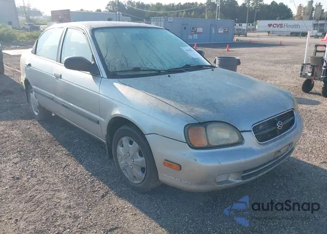 1999 Susuki Esteem из США, поврежденный, VIN JS2GB31S6X5160431