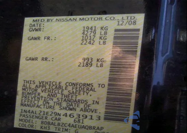 1N4AL21E29N463913: 11447177