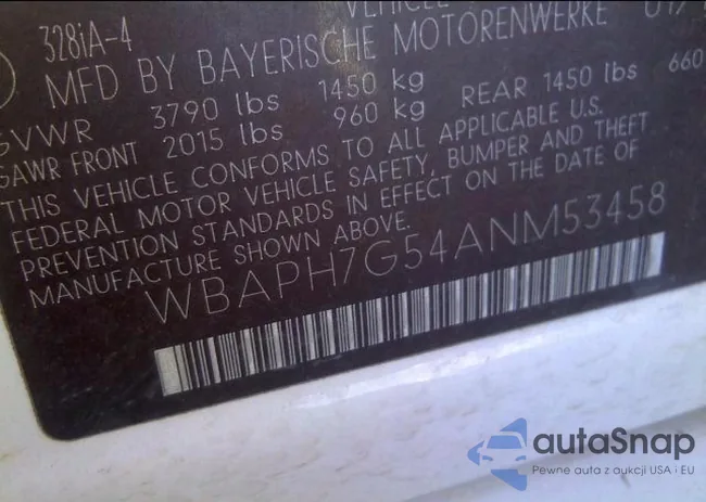 WBAPH7G54ANM53458: 12301462