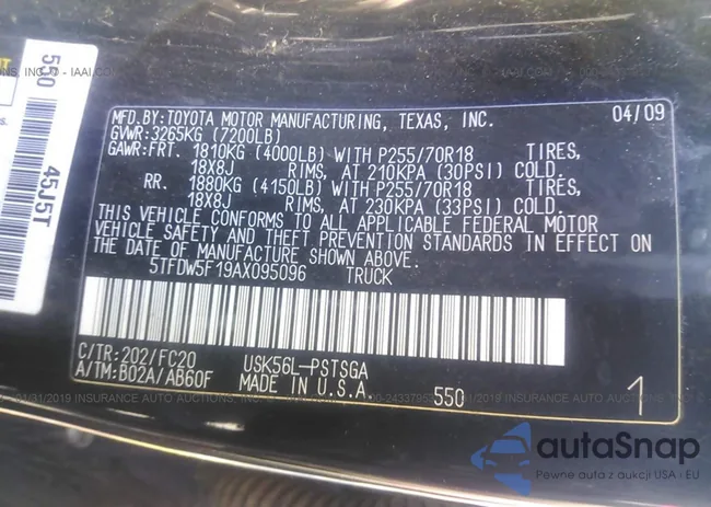 5TFDW5F19AX095096: 24337953