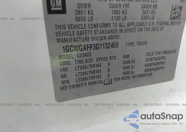 1GCWGAFF3G1132469: 28232912