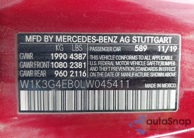 W1K3G4EB0LW045411: 28242407