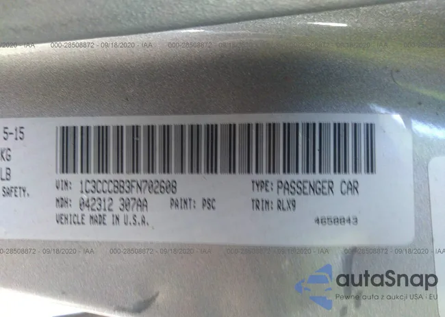 1C3CCCBB3FN702608: 28508872