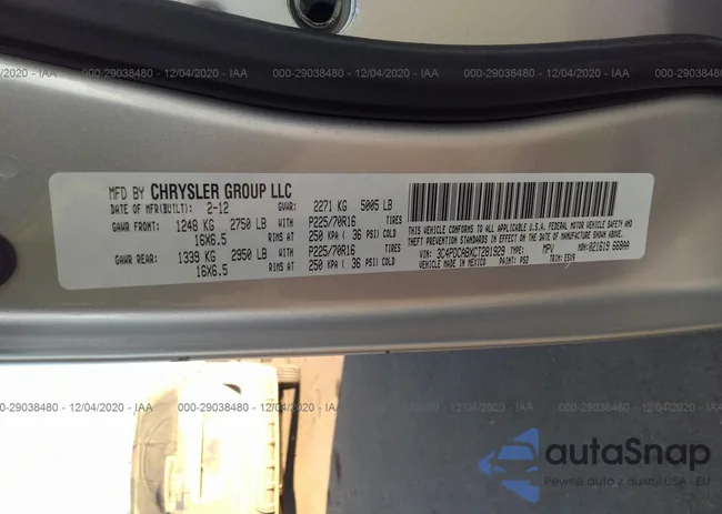 3C4PDCABXCT281929: 29038480