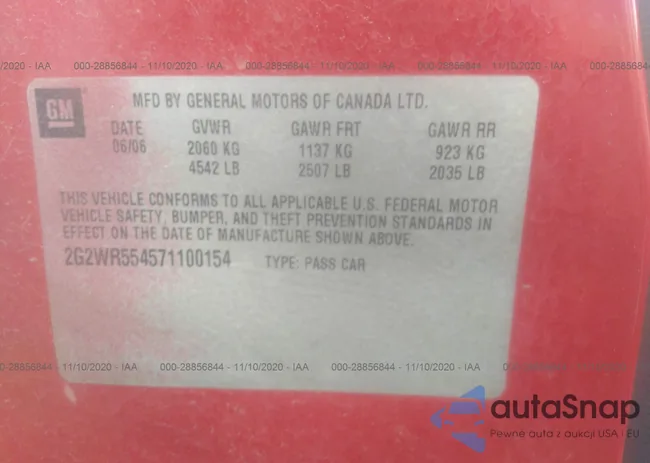 2G2WR554571100154: 28856844