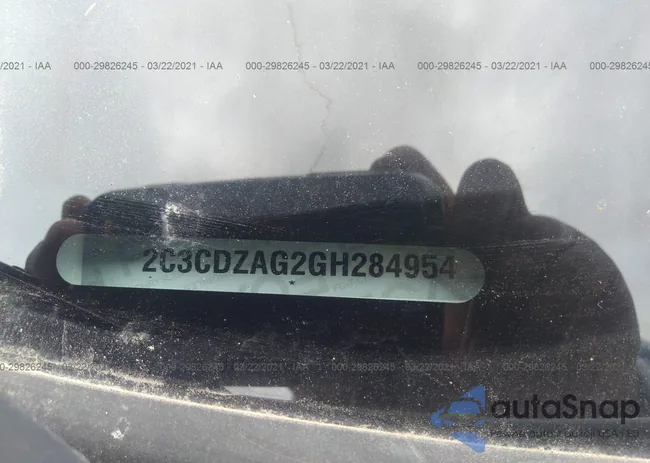 2C3CDZAG2GH284954: 29826245