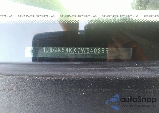 1J8GK58KX7W540855: 29914099