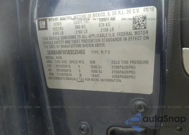 3GNBABFW5BS525460: 29928776