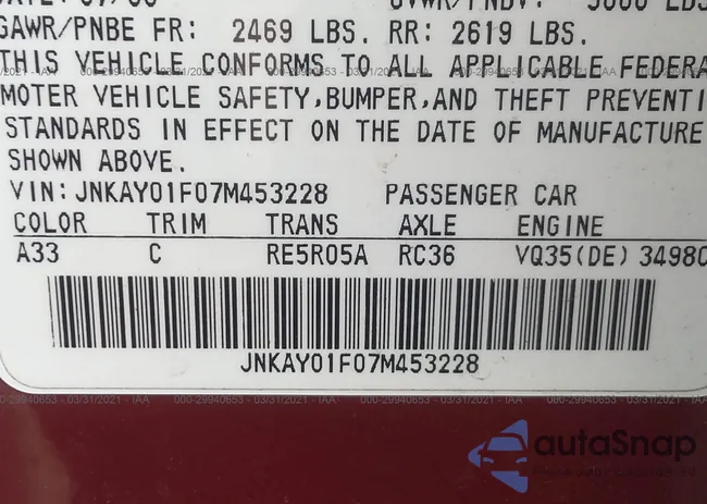 JNKAY01F07M453228: 29940653