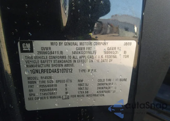 1GNLRFED4AS107812: 31493863