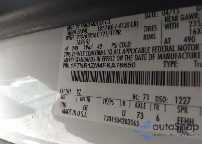 1FTNR1ZM4FKA76650: 32152974