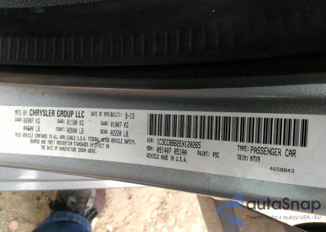 1C3CCBBB2EN120265: 32313350