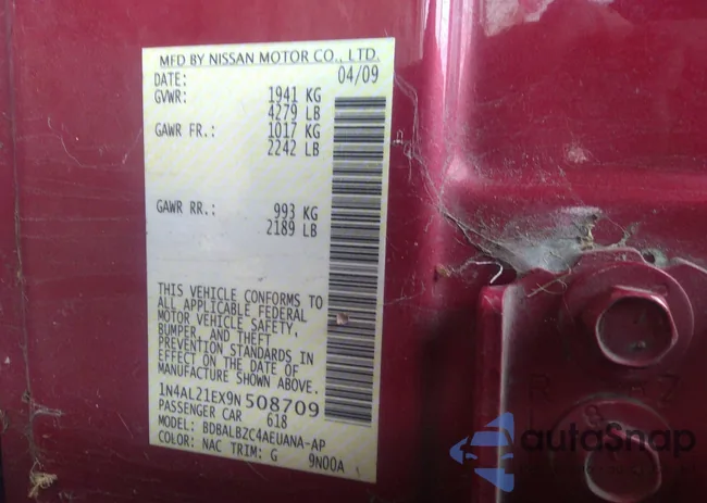 1N4AL21EX9N508709: 32336555