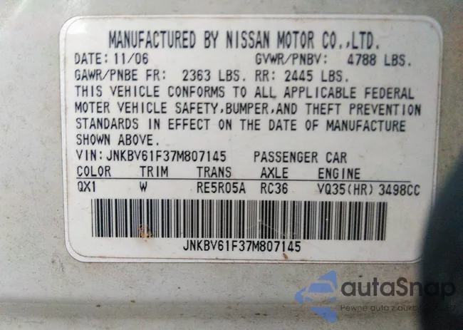 JNKBV61F37M807145: 32975681