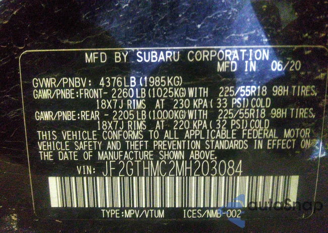 JF2GTHMC2MH203084: 33071378