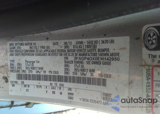 3FADP4GX0EM142950: 33363706