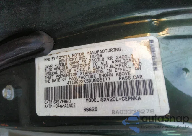 4T1BG22K5XU885177: 32825404