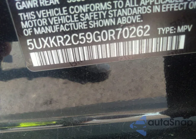 5UXKR2C59G0R70262: 33586649