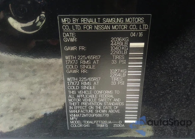 KNMAT2MT0GP686778: 33774663