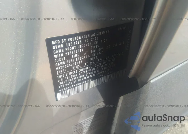 WVGAV7AX7BW505183: 35007073