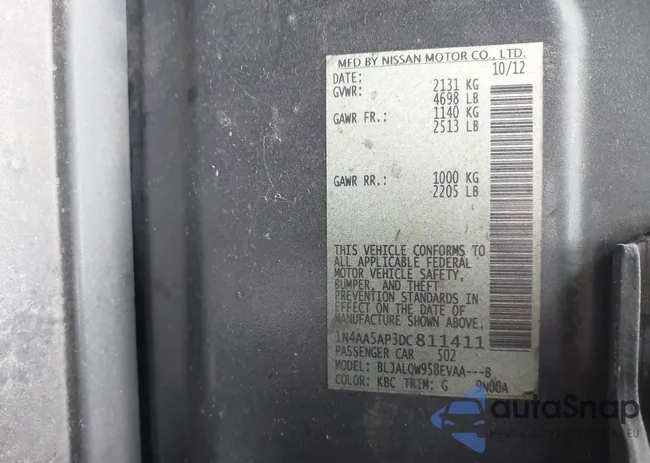 1N4AA5AP3DC811411: 34955874