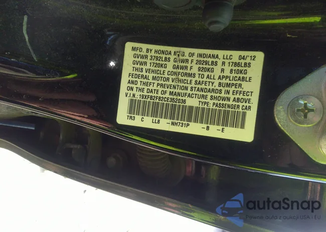 19XFB2F82CE352036: 35475400