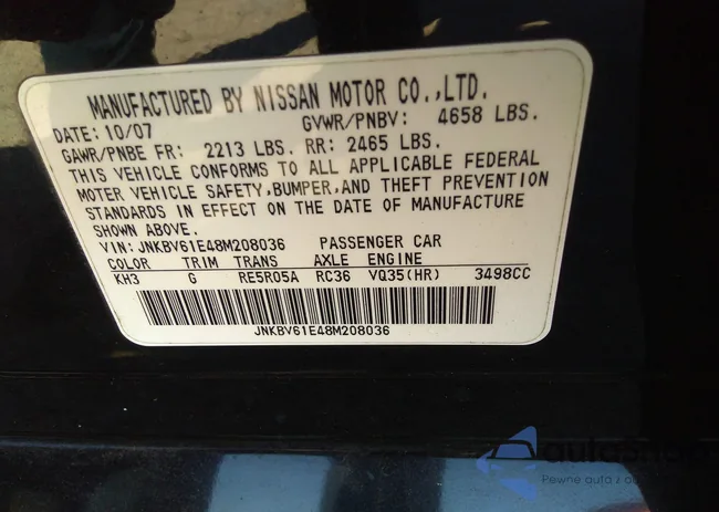 JNKBV61E48M208036: 34535828