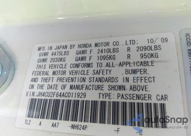 JH4CU2F64AC011929: 34658201