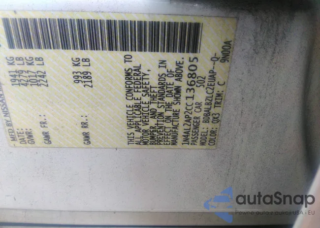 1N4AL2AP2CC136805: 35988345