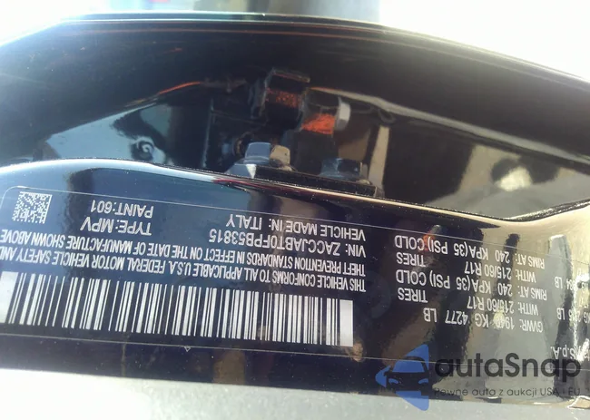 ZACCJABT0FPB53815: 36032782