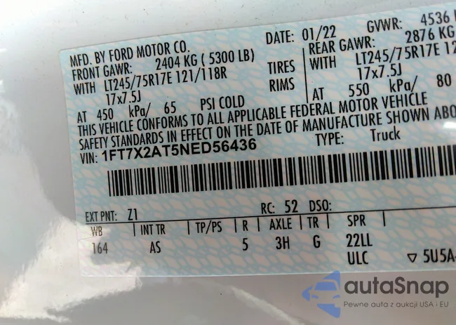 1FT7X2AT5NED56436: 36124319