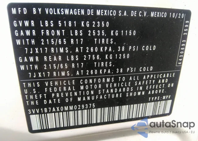 3VV1B7AX0MM029375: 36209139