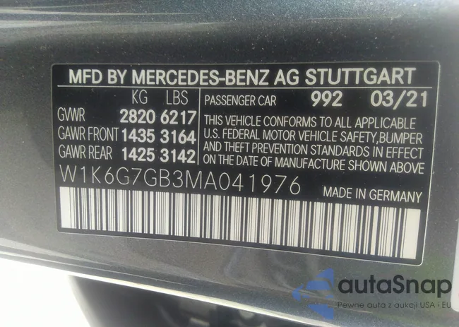 W1K6G7GB3MA041976: 36257259