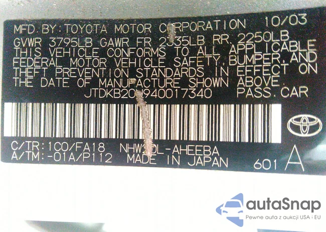 JTDKB20U940017340: 36408705