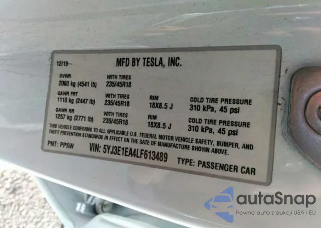 5YJ3E1EA4LF613489: 36439735