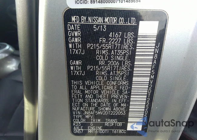 JN8AF5MV2DT222053: 35621792