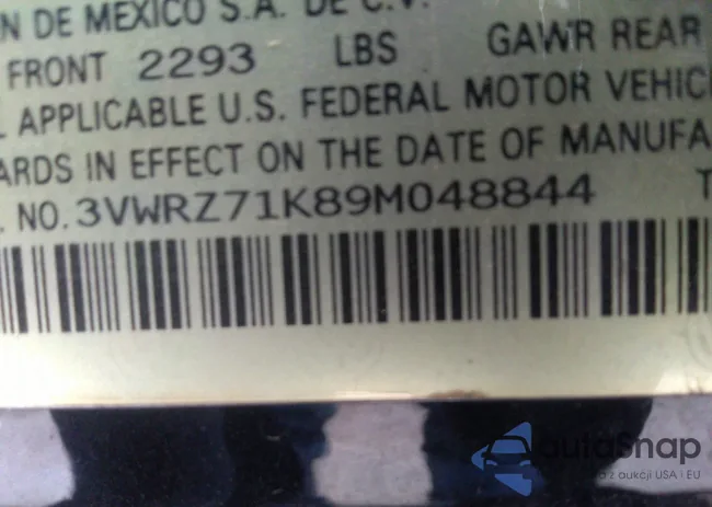 3VWRZ71K89M048844: 35630078