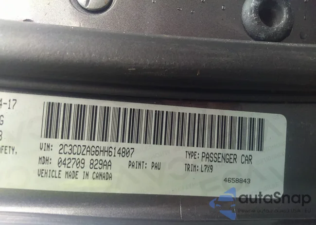 2C3CDZAG6HH614807: 35678971