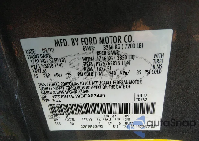 1FTFW1ET9DFA03449: 35881899