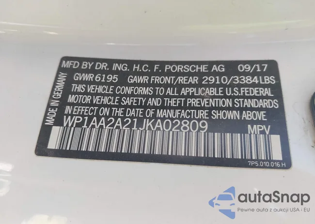 WP1AA2A21JKA02809: 37075627