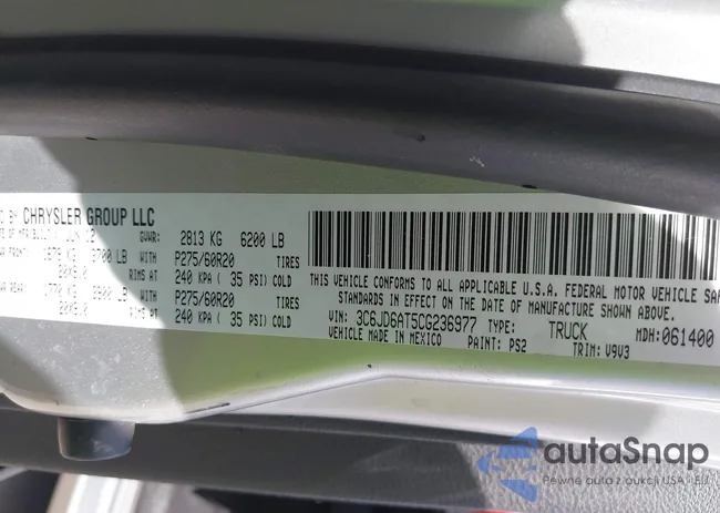 3C6JD6AT5CG236977: 37094161