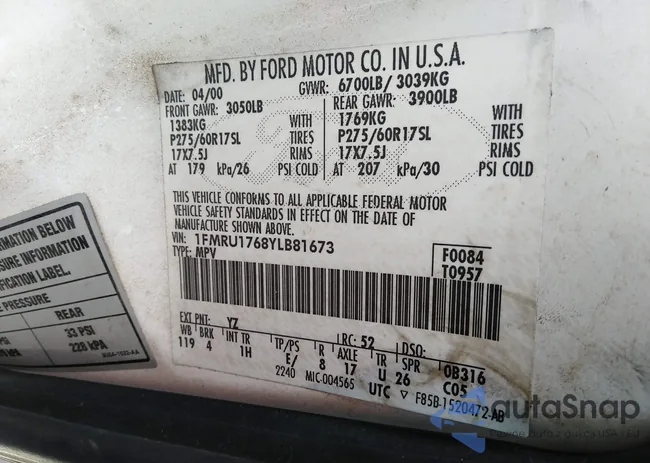 1FMRU1768YLB81673: 37117408