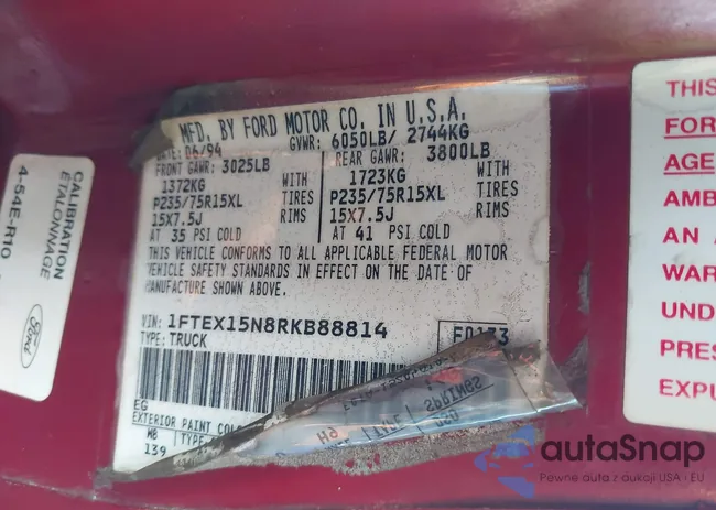 1FTEX15N8RKB88814: 37124311