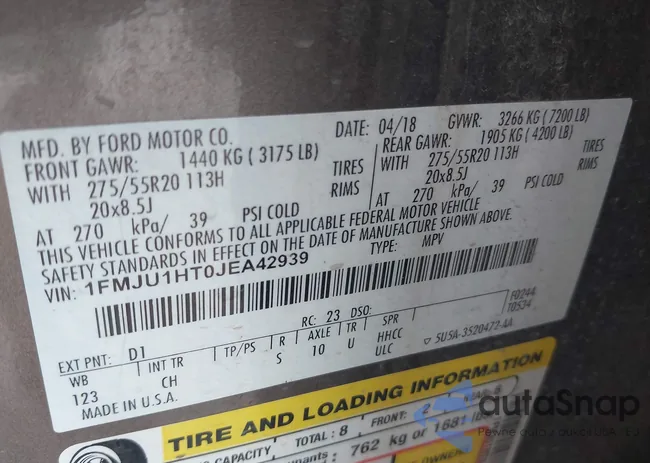 1FMJU1HT0JEA42939: 37142087