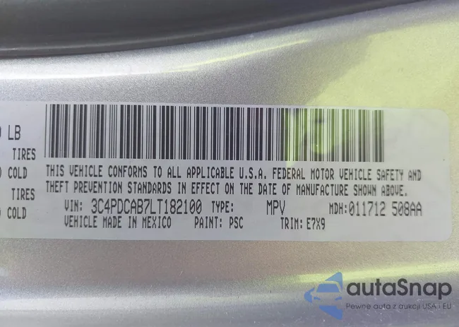 3C4PDCAB7LT182100: 37152605