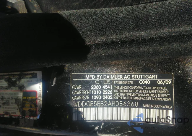 WDDGF5EB2AR086368: 37181861